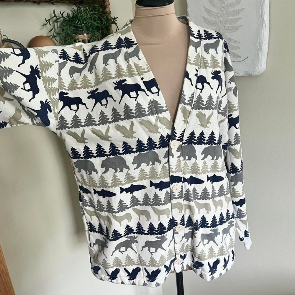 Vintage Moose & Bear Winter Cardigan - Picture 5 of 7